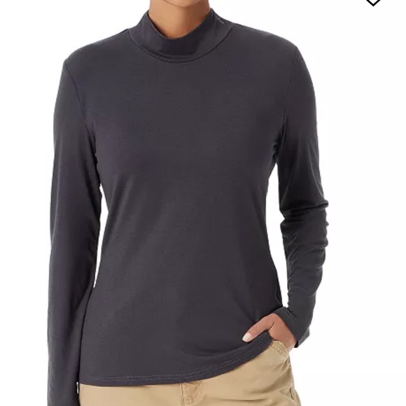 Bass Tops - BASS OUTDOOR Women's Mock-Neck Long-Sleeve Top